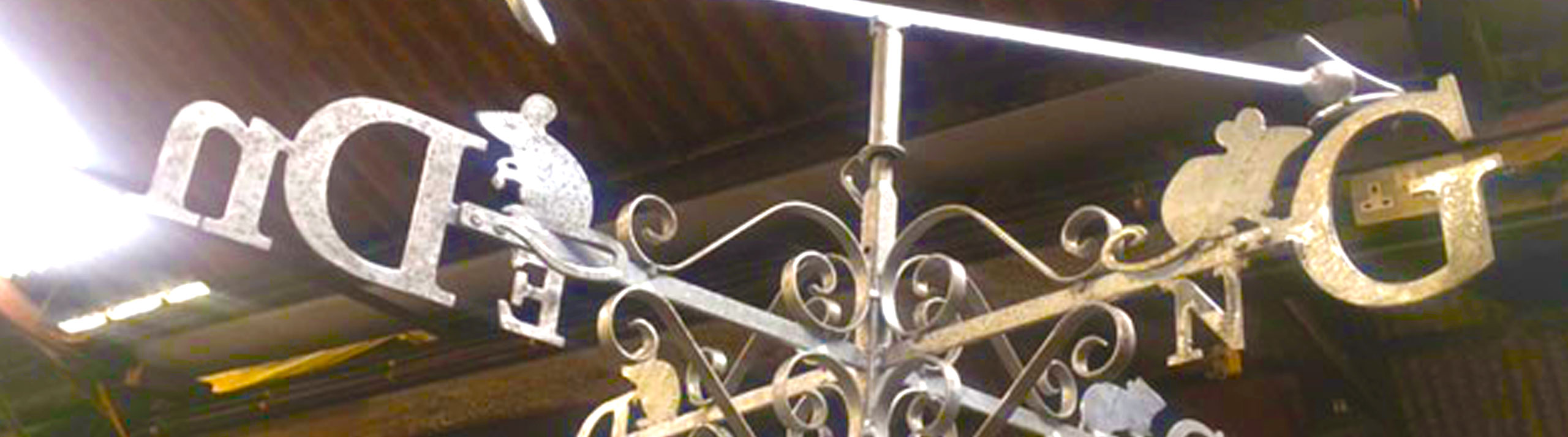 Detail closeup of a weathervane
